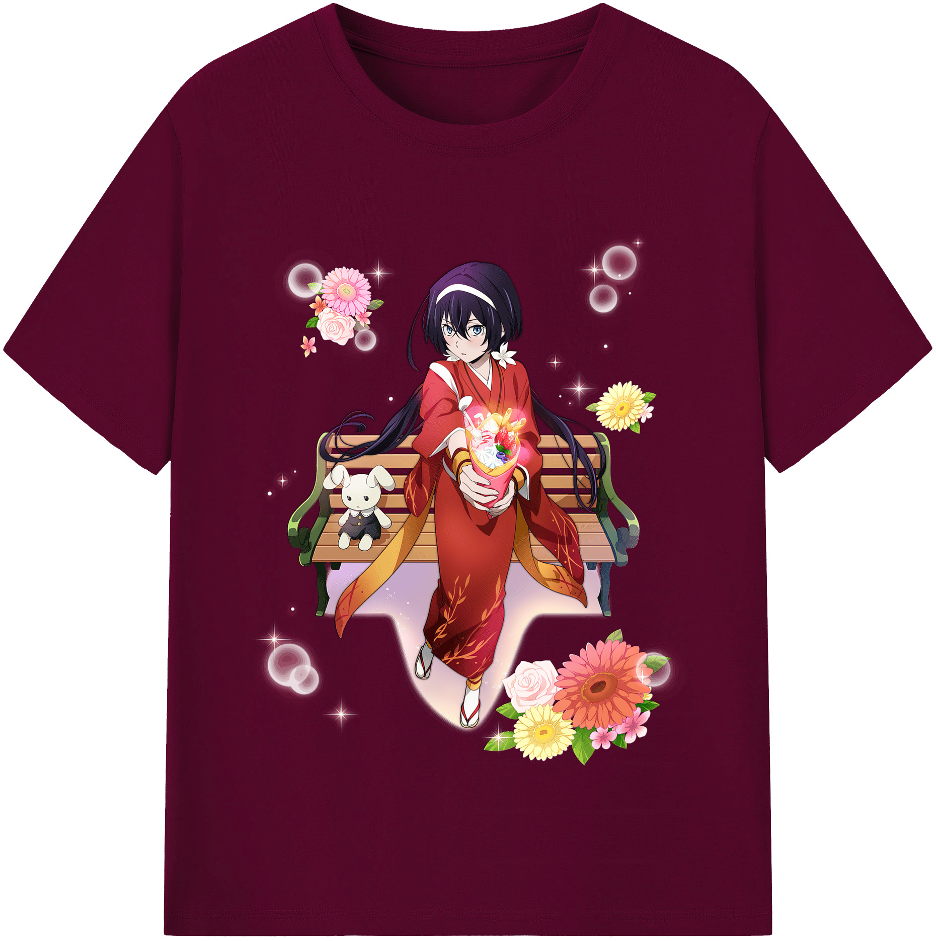 （画像用） 文豪ストレイドッグス Bungo Stray Dogs レディースカジュアルプリントTシャツ（綿100％）
